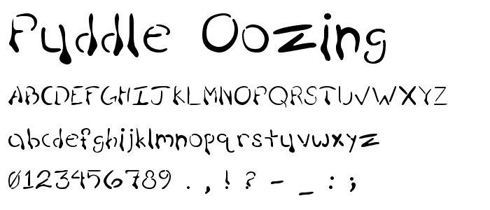 Puddle Oozing font